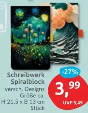 Budni Schreibwerk Spiralblock Angebot