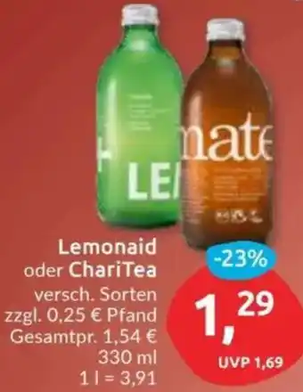 Budni Lemonaid oder ChariTea Angebot