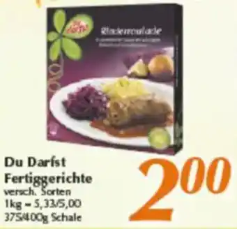 inkoop Du darfst Fertiggerichte Angebot