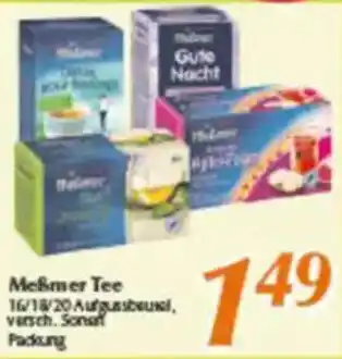 inkoop Meßmer Tee Angebot