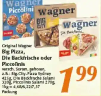 inkoop Original Wagner Big Pizza, Die Backfrische oder Piccolinis Angebot