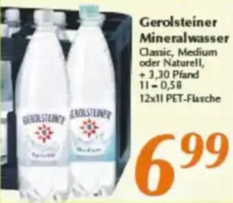 inkoop Gerolsteiner Mineralwasser Angebot