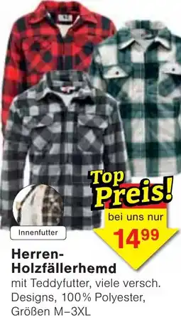 Wiglo Wunderland Herren Holzfällerhemd Angebot