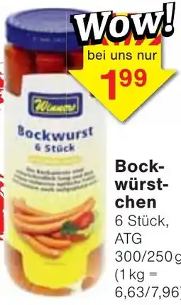 Wiglo Wunderland Winner Bockwürstchen Angebot