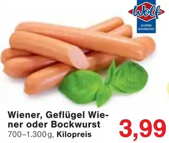 Wiglo Wunderland Wolf Wiener, Geflügel Wiener oder Bockwurst Angebot