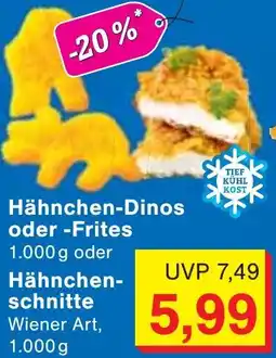 Wiglo Wunderland Hähnchen-Dinos oder Frites oder Hähnchenschnitte Angebot