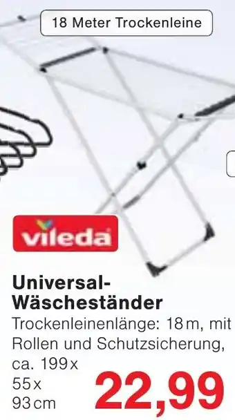 Wiglo Wunderland Vileda Universal Wäscheständer Angebot