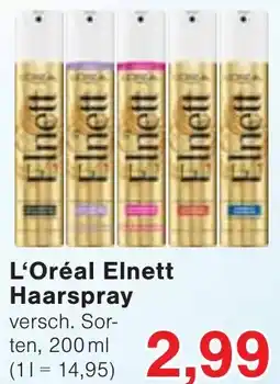 Wiglo Wunderland L'Oréal Elnett Haarspray Angebot