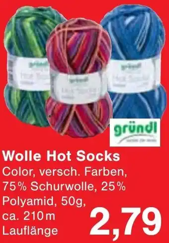 Wiglo Wunderland gründl Wolle Hot Socks Angebot