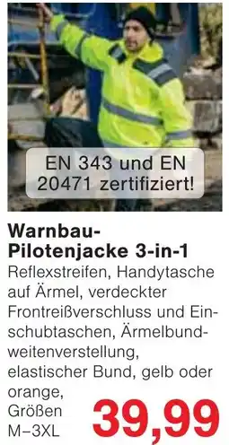 Wiglo Wunderland Warnbau Pilotenjacke 3-in-1 Angebot