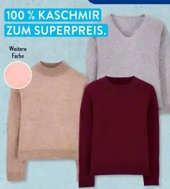 Aldi Süd Up2Fashion Damen Kaschmirpullover Angebot