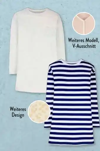 Aldi Süd Up2Fashion Damen Langarm Nachtshirt Angebot