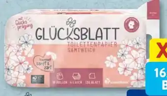 Aldi Süd Glücksblatt Toilettenpapier XXL Angebot