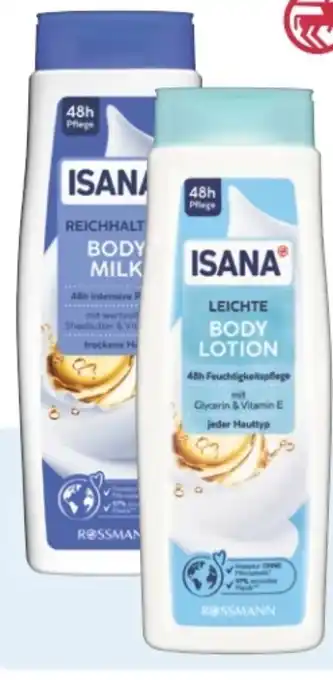 Rossmann Isana Reichhaltige Body Milk Angebot