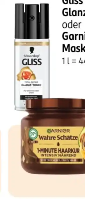 Rossmann Schwarzkopf Gliss Kur Glanz Tonic Angebot