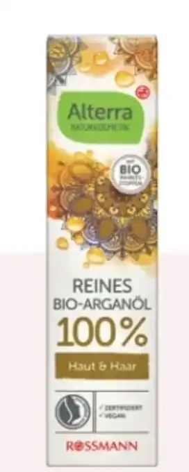 Rossmann Alterra Reines Bio-Arganöl 100 % Angebot