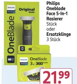 Rossmann Philips OneBlade Ersatzklinge Angebot