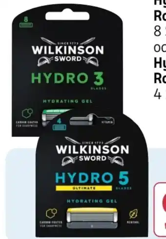 Rossmann Wilkinson Sword Hydro 3 Rasierklingen Angebot