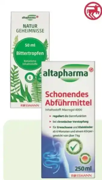 Rossmann Altapharma Bittertropfen Angebot