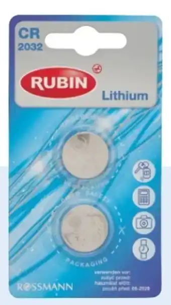 Rossmann Rubin Lithium Knopfzellen Angebot