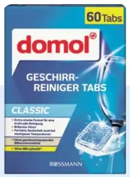 Rossmann Domol Geschirr-Reiniger Tabs Classic Angebot