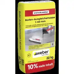 toom Baumarkt Saint-Gobain Weber Bodenausgleichsmasse Angebot