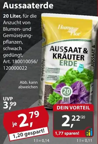 Sonderpreis Baumarkt Aussaaterde Angebot