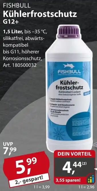 Sonderpreis Baumarkt FISHBULL Kühlerfrostschutz G12+ Angebot