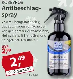 Sonderpreis Baumarkt ROBBYROB Antibeschlagspray Angebot