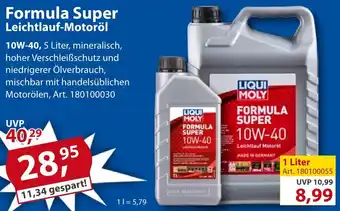 Sonderpreis Baumarkt LIQUI MOLY Formula Super Leichtlauf-Motoröl Angebot