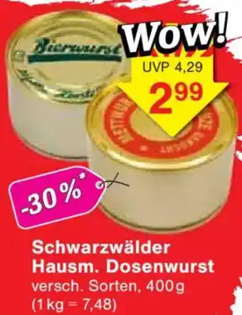 Jawoll Schwarzwälder Hausm. Dosenwurst Angebot