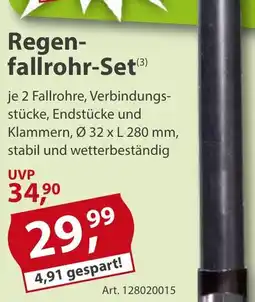 Sonderpreis Baumarkt Regenfallrohr-Set Angebot