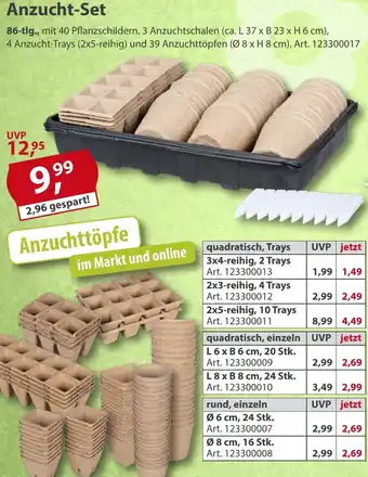 Sonderpreis Baumarkt Anzucht-Set Angebot