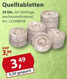 Sonderpreis Baumarkt Quelltabletten Angebot