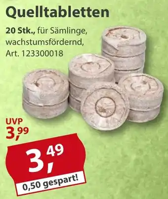 Sonderpreis Baumarkt Quelltabletten Angebot