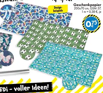 TEDi Geschenkpapier Angebot