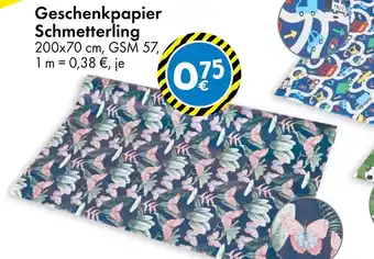 TEDi Geschenkpapier schmetterling Angebot