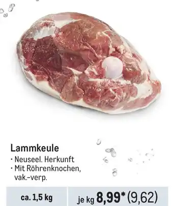 METRO Lammkeule Angebot