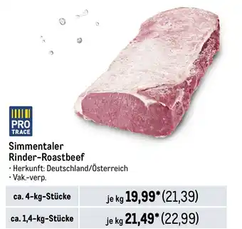 METRO Simmentaler Rinder-Roastbeef Angebot