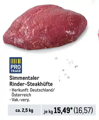 METRO Simmentaler Rinder-Steakhüfte Angebot