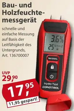 Sonderpreis Baumarkt Bau- und Holzfeuchtemessgerät Angebot