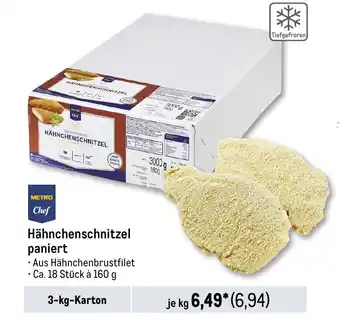 METRO METRO Chef Hähnchenschnitzel paniert Angebot