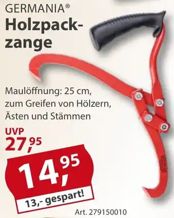 Sonderpreis Baumarkt GERMANIA Holzpackzange Angebot