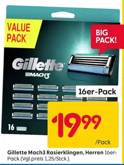 Rusta Gillette mach3 rasierklingen, herren Angebot