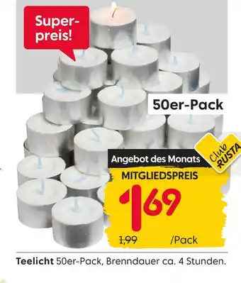 Rusta Teelicht Angebot