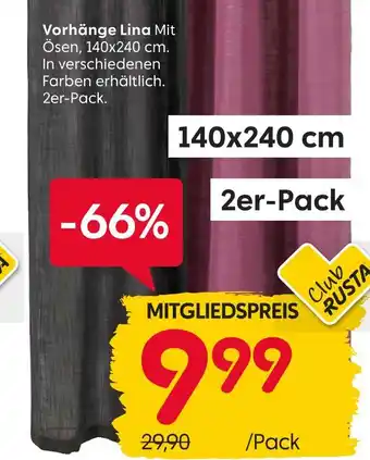 Rusta Vorhänge lina Angebot