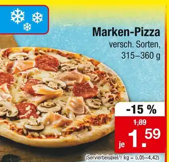 Zimmermann Marken-pizza Angebot