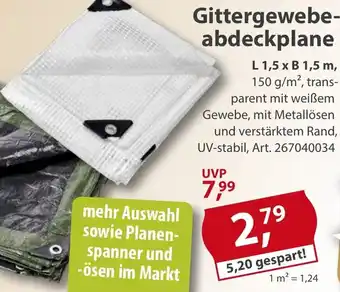 Sonderpreis Baumarkt Gittergewebeabdeckplane Angebot