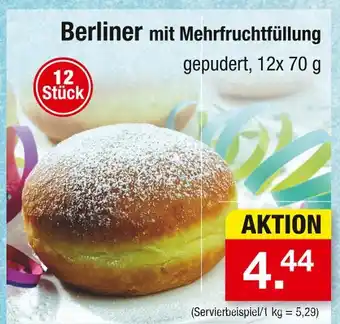 Zimmermann Berliner mit mehrfruchtfüllung Angebot