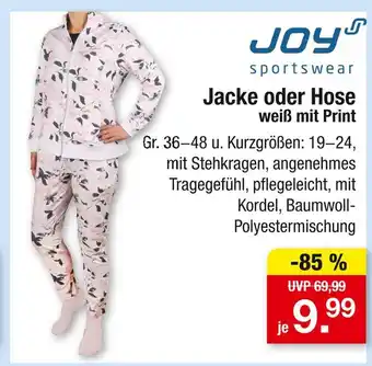 Zimmermann Joy sportswear jacke oder hose weiß mit print Angebot